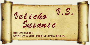 Veličko Susanić vizit kartica
